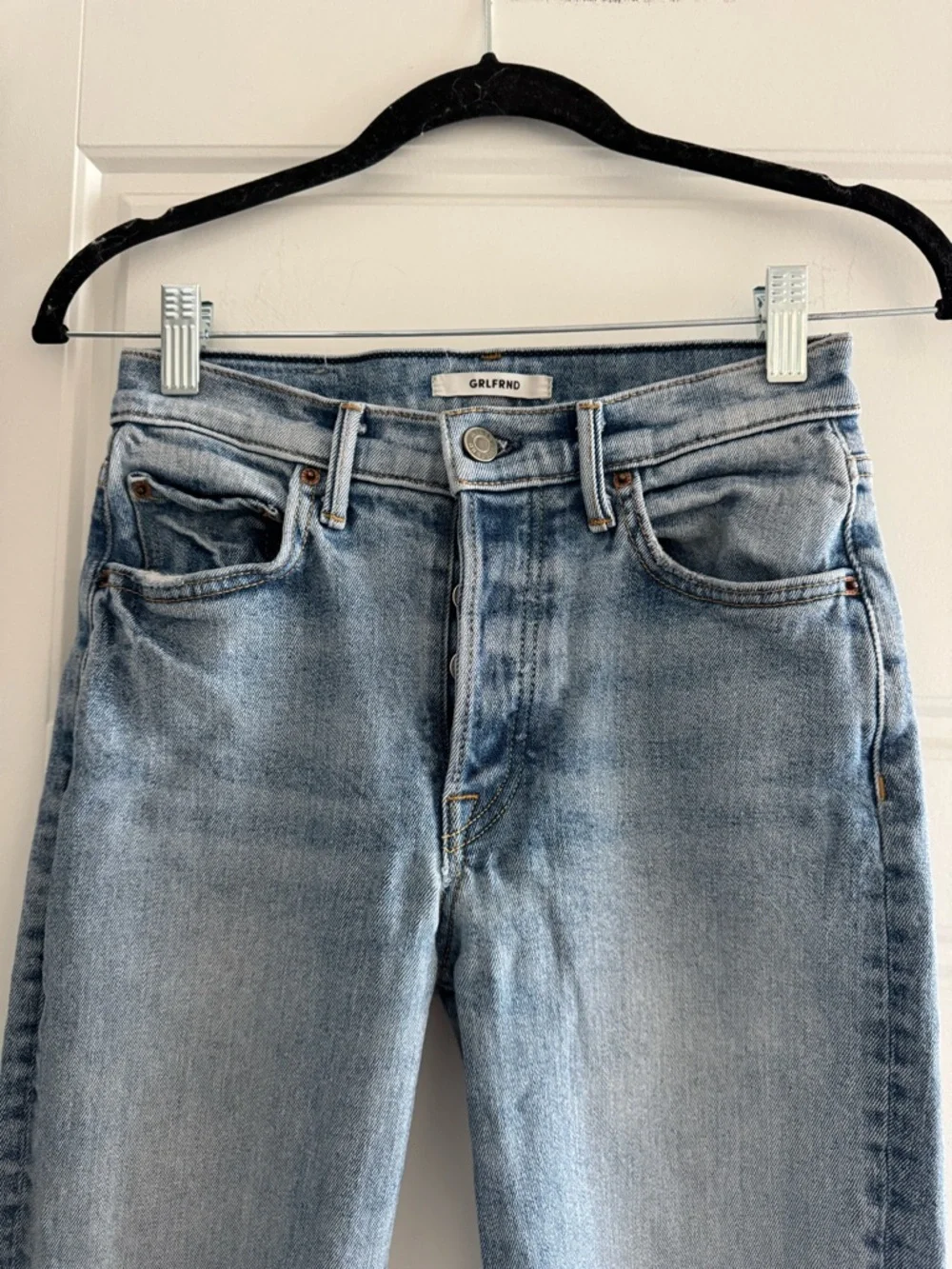 GRLFRND Light Blue Distressed Boyfriend Jeans - Picture 4 of 7